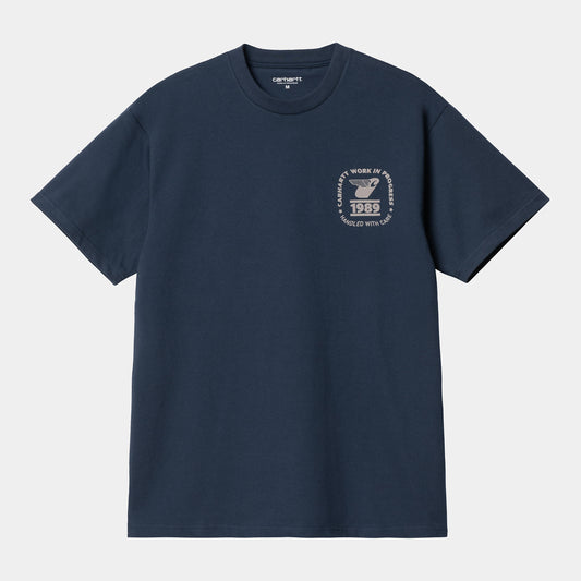 Carhartt WIP S/S Stamp Backprint T-Shirt Blue
