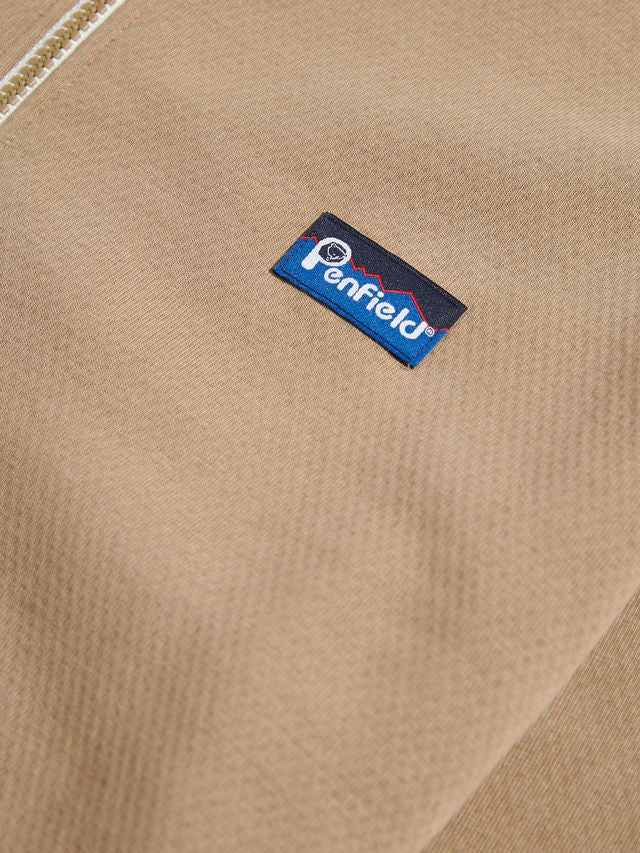 Penfield Berkley 1/2 Textured Funnel Zip Sweat Lead Gray