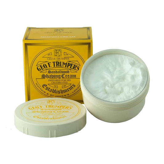 Geo F Trumpers Sandalwood Soft Shaving Cream screw thread pot 200g