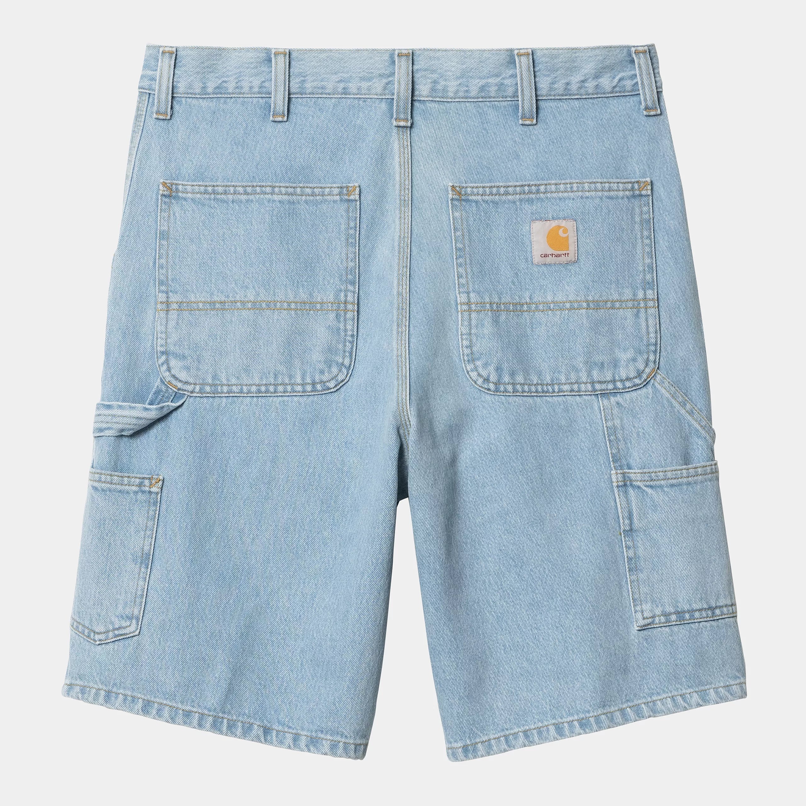 Carhartt WIP Single Knee Short Blue (Heavy Stone Bleached)