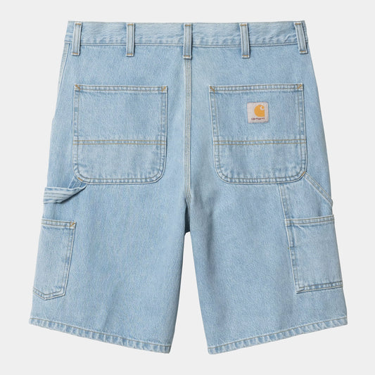 Carhartt WIP Single Knee Short Blue (Heavy Stone Bleached)