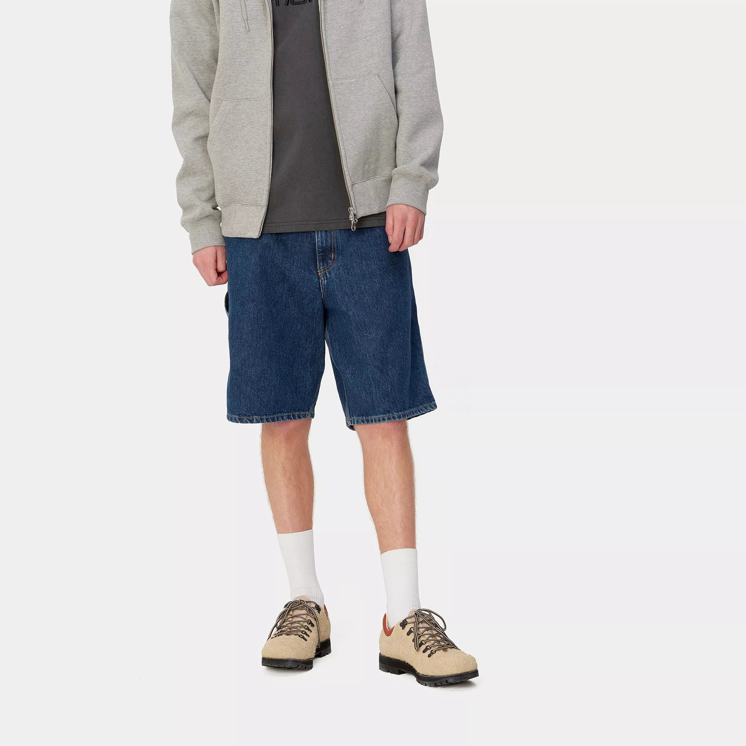 Carhartt WIP Single Knee Short Blue (Stone Washed)
