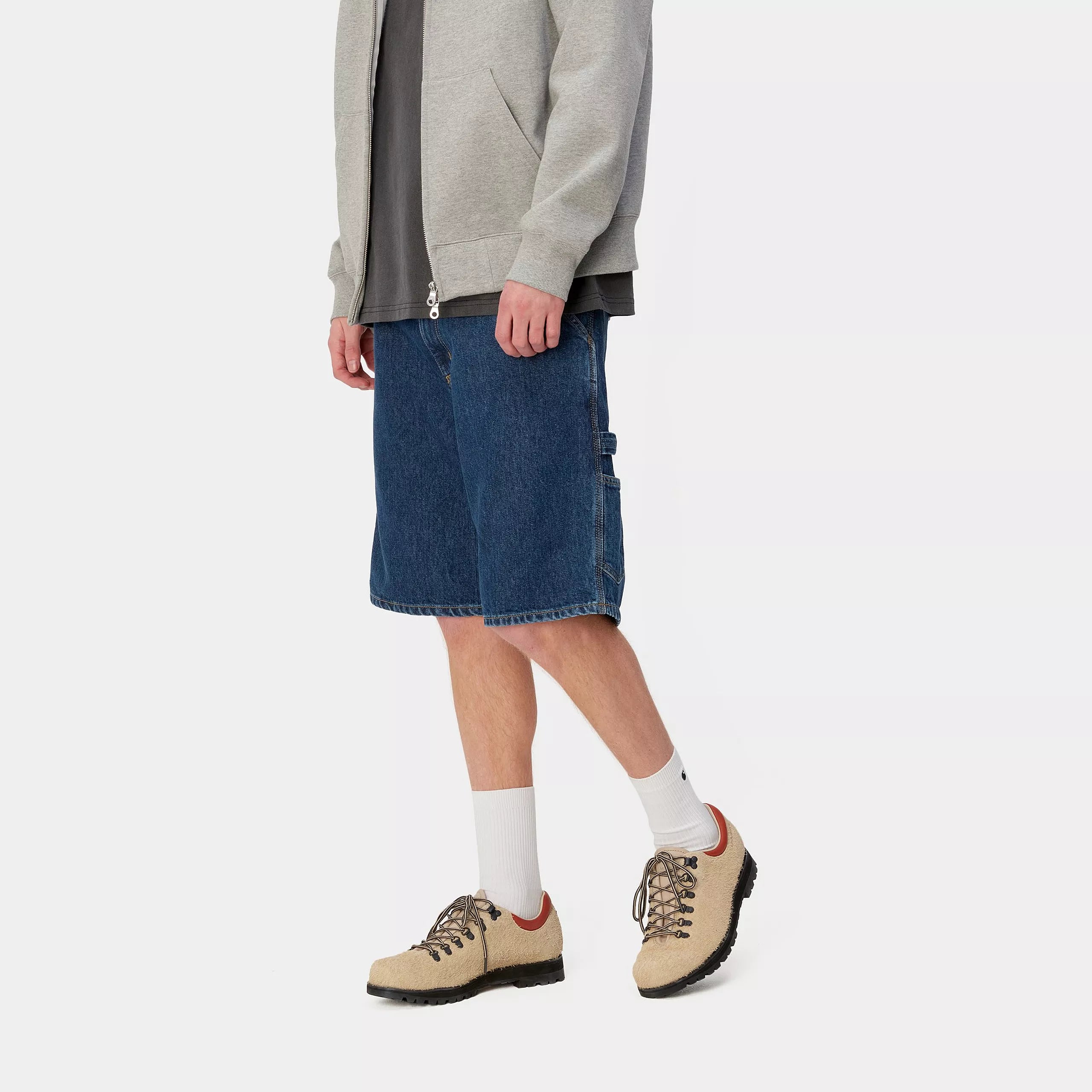 Carhartt WIP Single Knee Short Blue (Stone Washed)