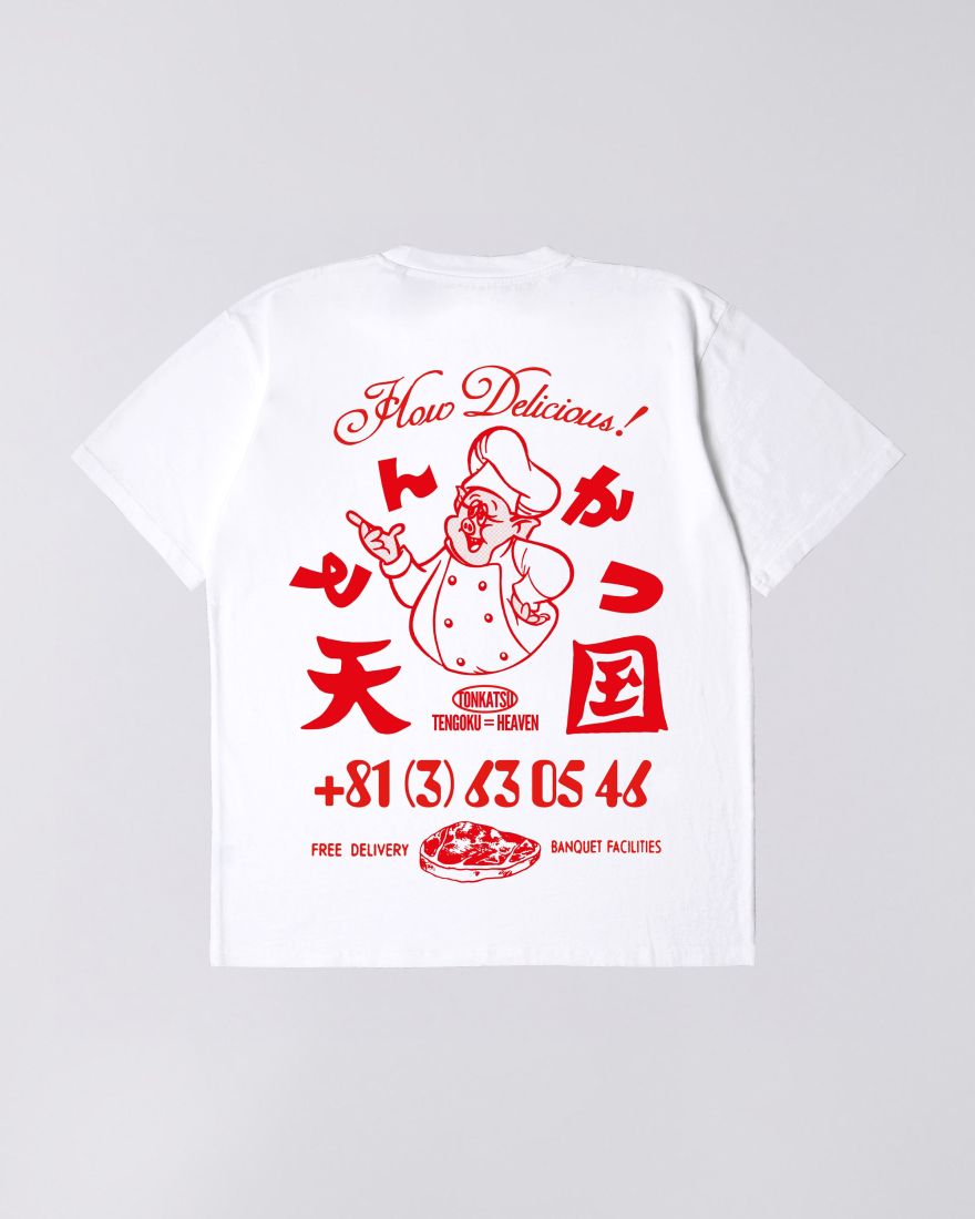Edwin Tonkatsu Backprint T-Shirt White
