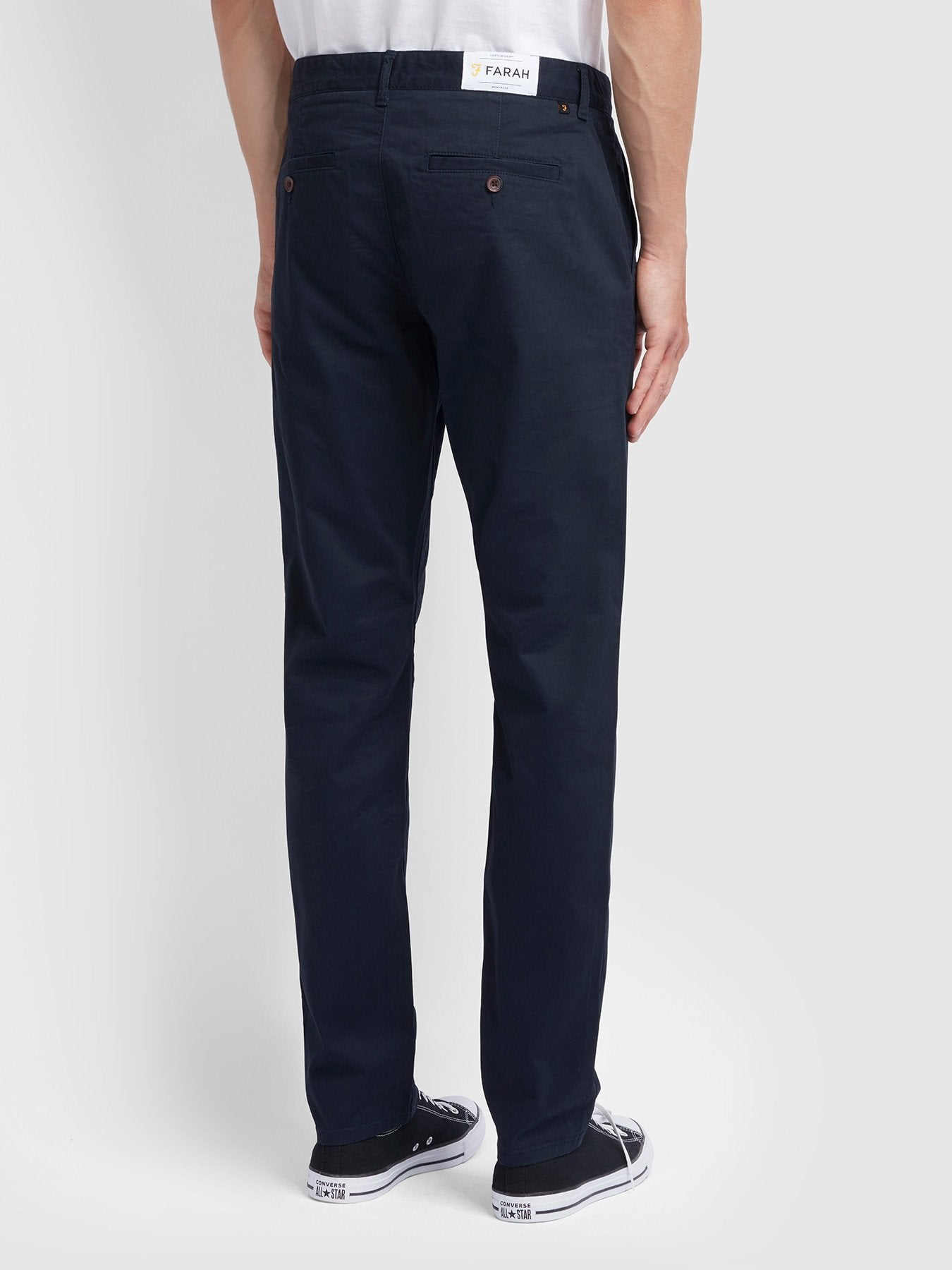 Farah Elm Twill Chino in True Navy