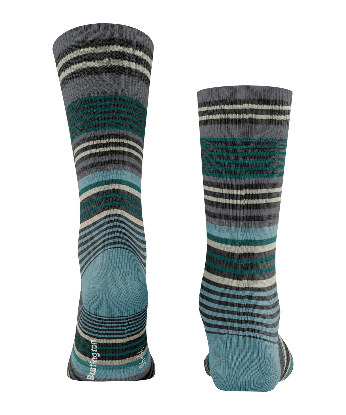 Burlington Stripe Multi Socks Black