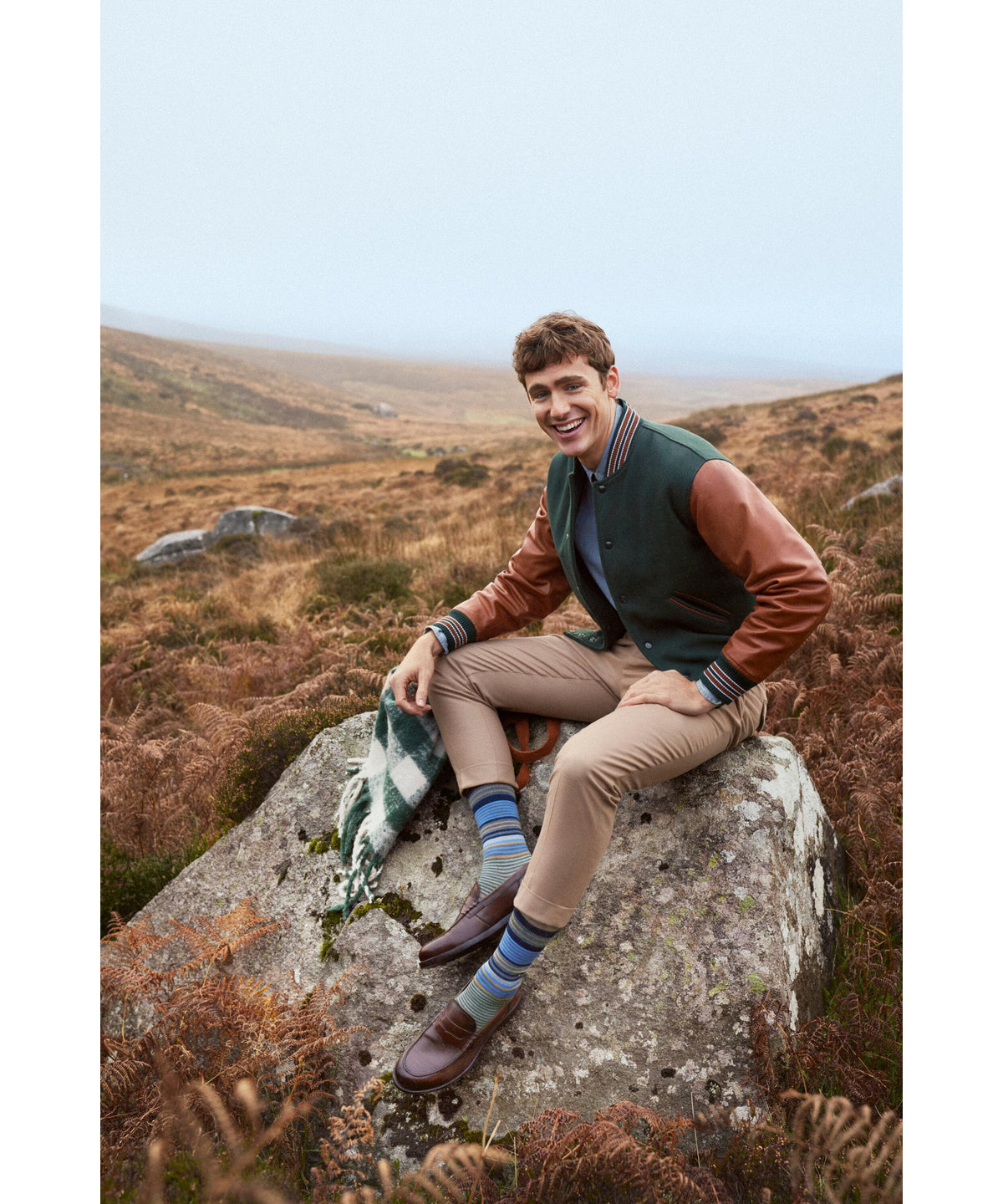 Burlington Stripe Multi Socks Marine Blue