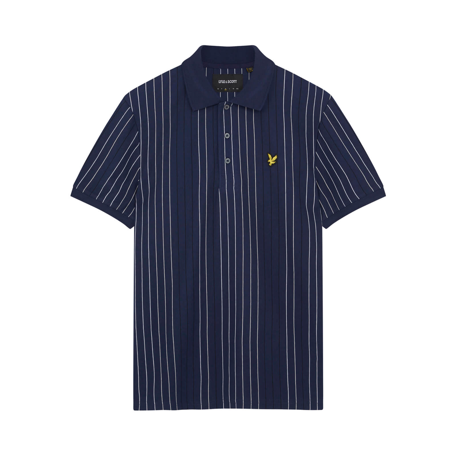 Lyle & Scott Multi Stripe Polo Shirt in Navy