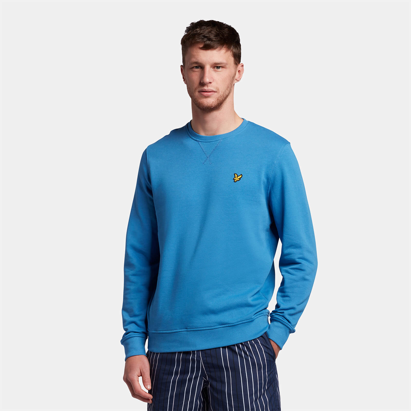 Lyle & Scott Crew Neck Sweatshirt in Spring Blue