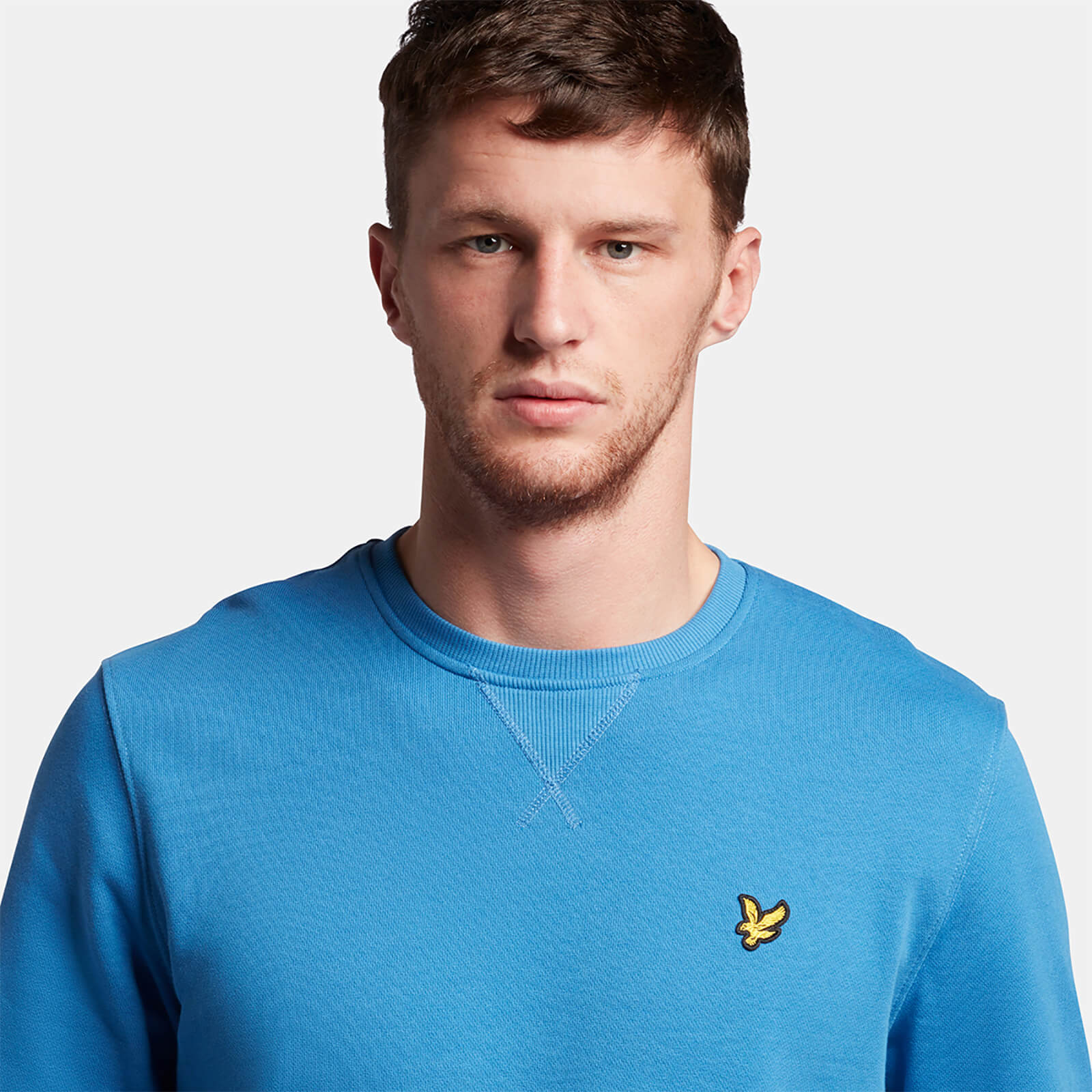 Lyle & Scott Crew Neck Sweatshirt in Spring Blue