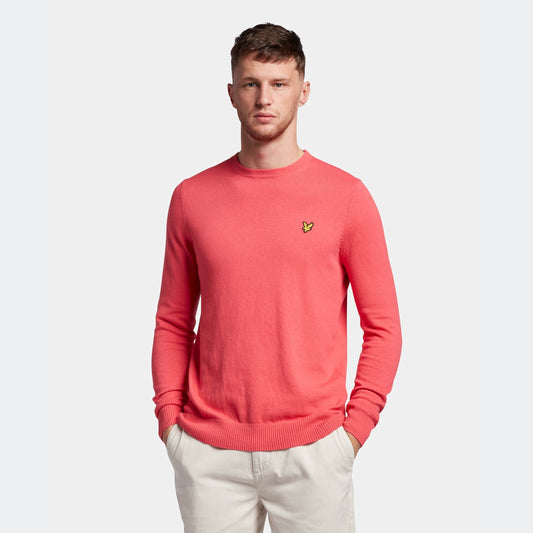 Lyle & Scott Crew Neck Cotton Merino Jumper Rosette
