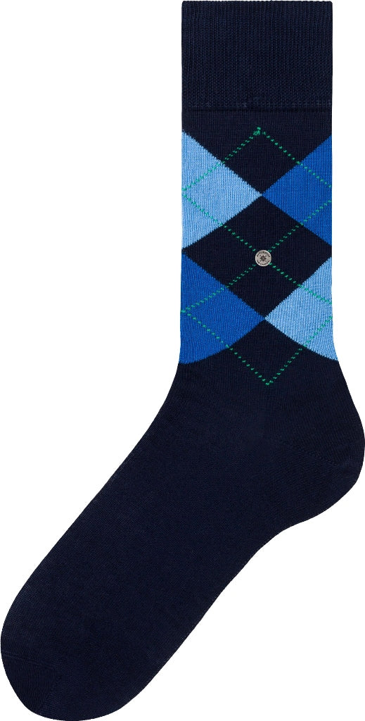 Burlington Manchester Argyle Socks in Marine Navy