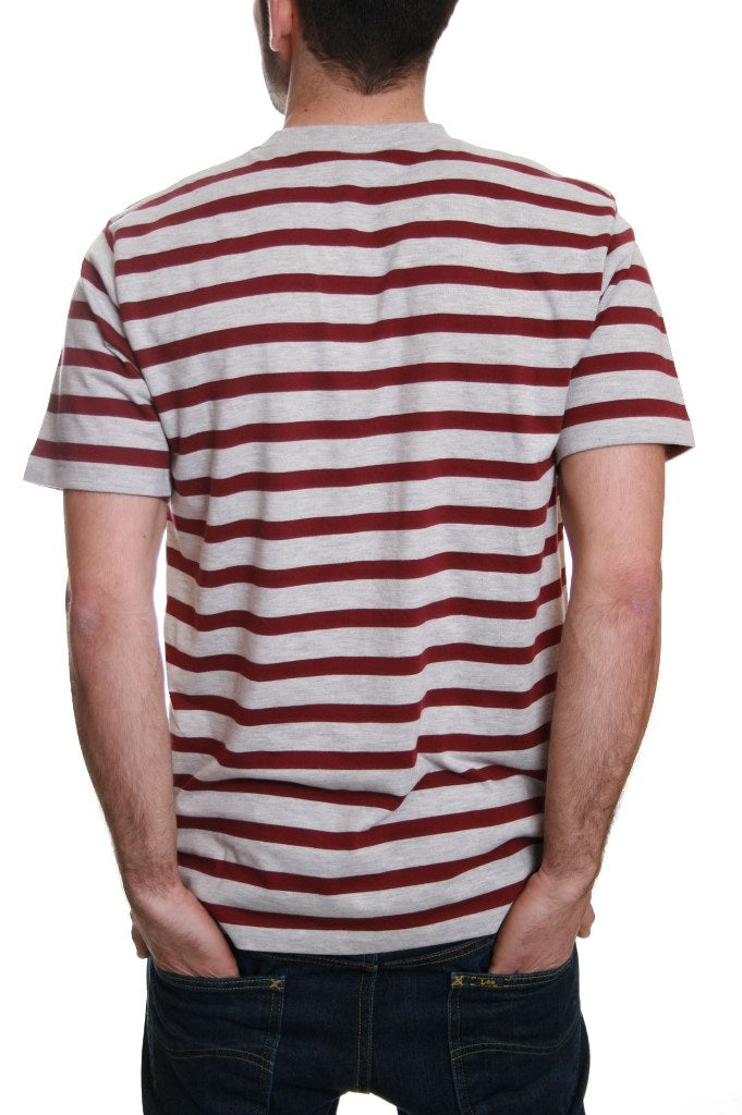 Carhartt Oceanic Stripe T Shirt in Varnish Light Grey Heather