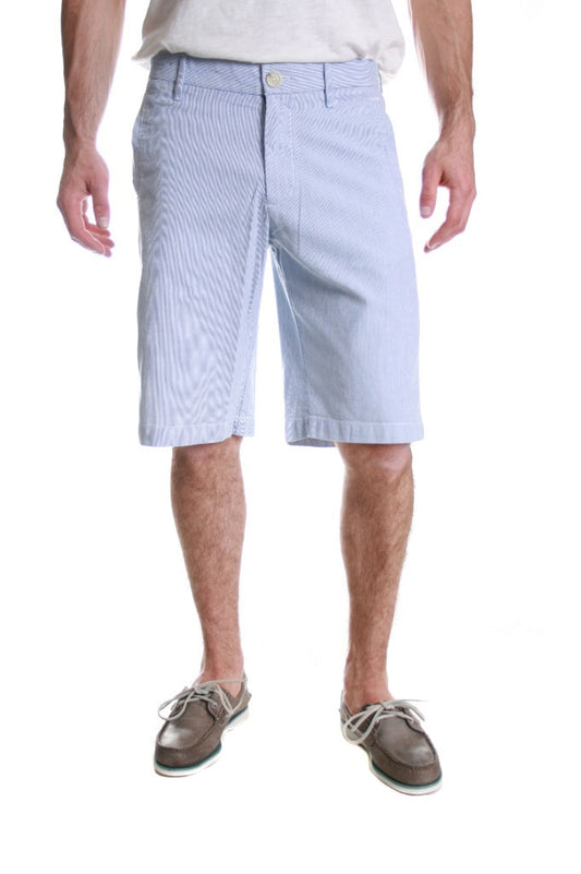 Original Penguin Pin Stripe Shorts in Bright White