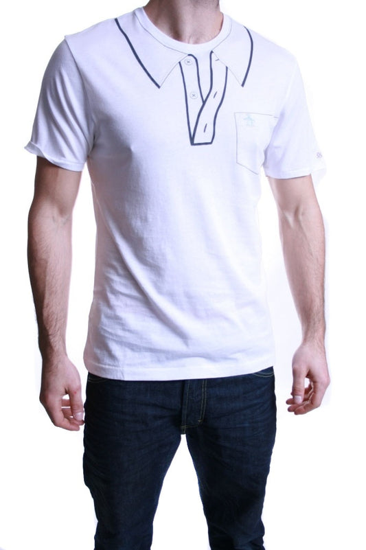 Original Penguin Earl Print T Shirt in White
