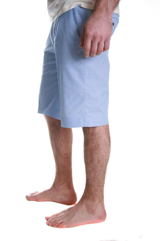 Farah Classic Pinstripe Shorts in Blue