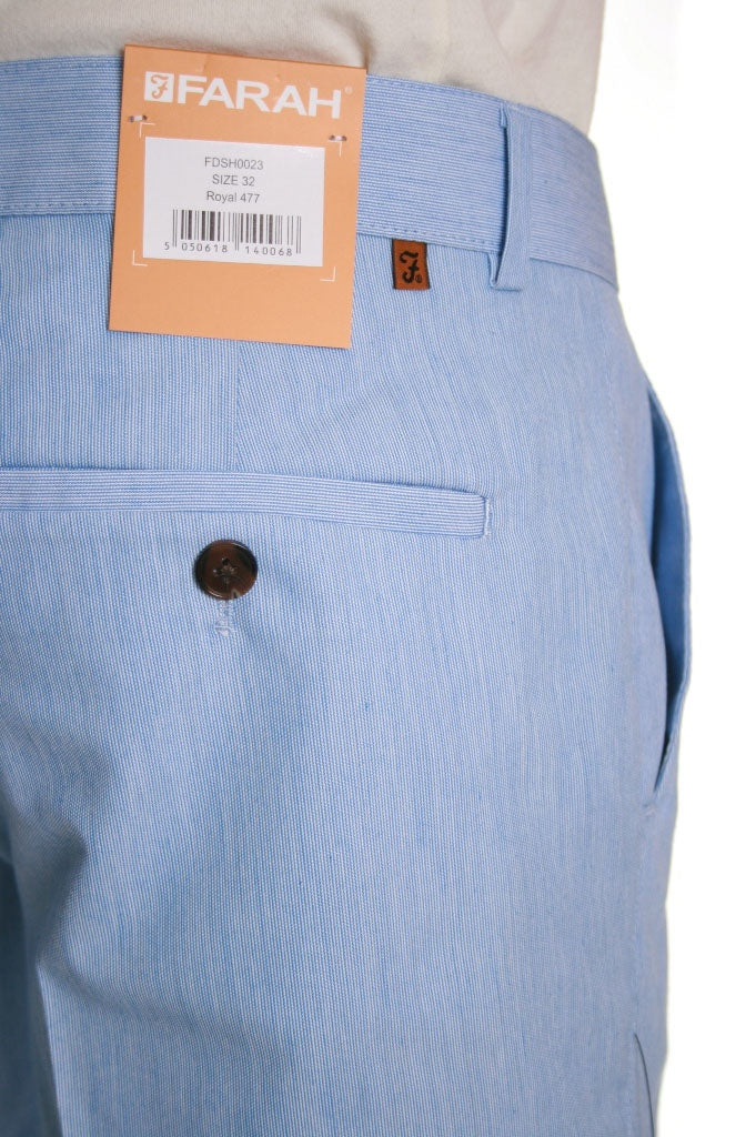 Farah Classic Pinstripe Shorts in Blue