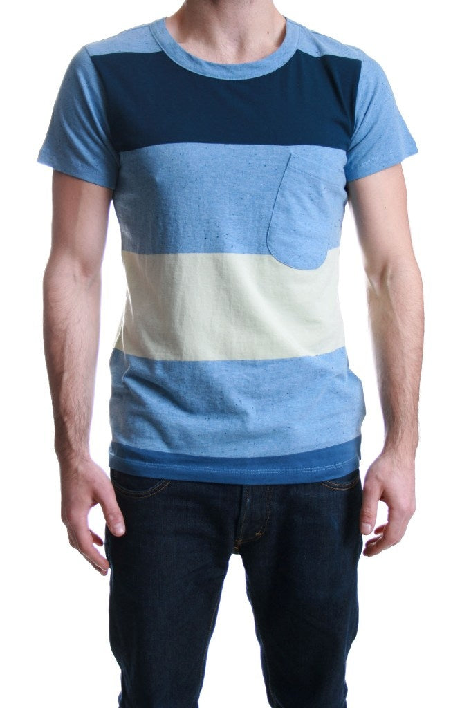 Humor Vio T Shirt in Washed Blue