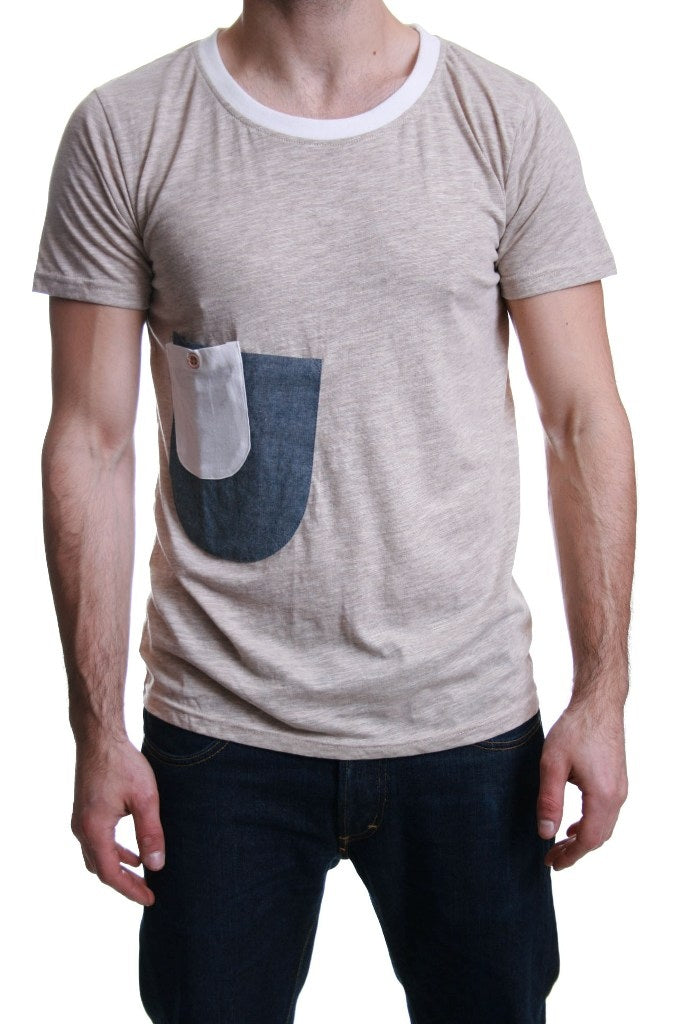 Humor Neu Crew T Shirt in Off White