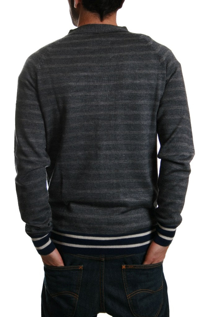 Junk de Luxe Taylor Stripe Cardigan in Navy