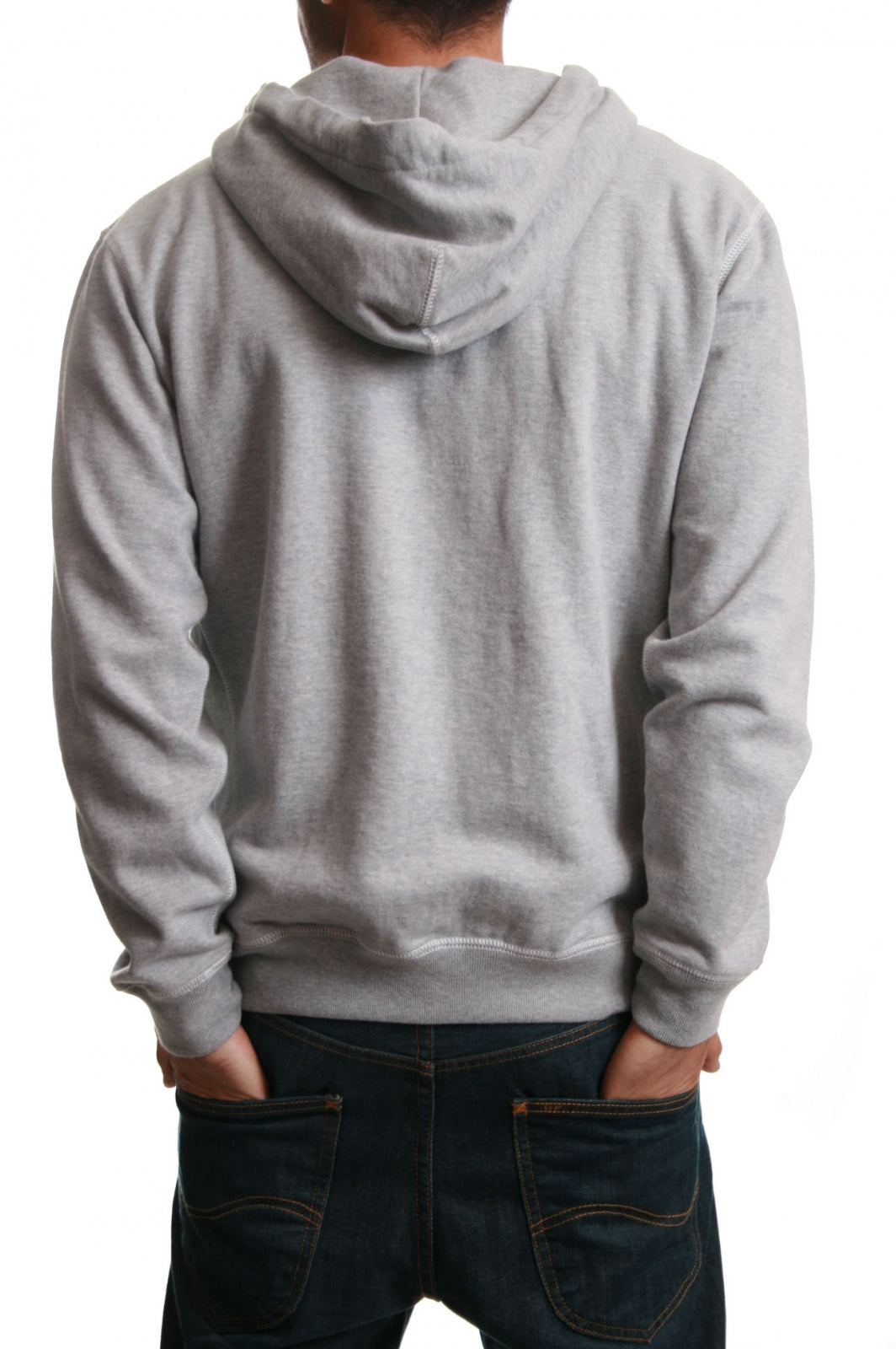 Lee Classic Hooded Zip Top in Light Grey
