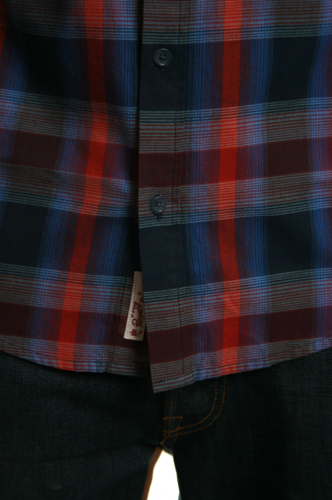 Original Penguin Dress Blues Multi Check Shirt