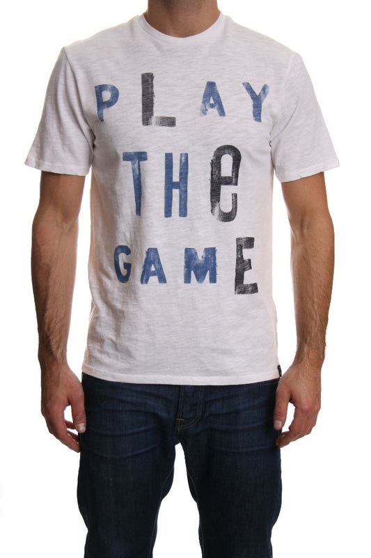 Lee Play The Game Slogan T Shirt in Cloud