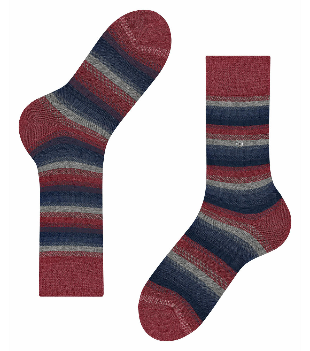 Burlington Devon Stripe Socks Red