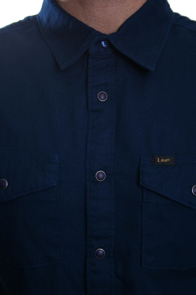 Lee Western Shirt in Washed Blue
