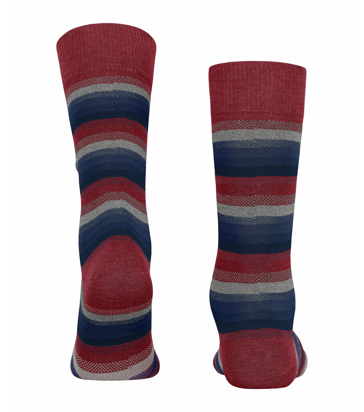 Burlington Devon Stripe Socks Red