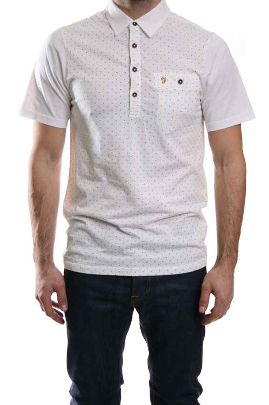 Farah Vintage Hewie Polo in White