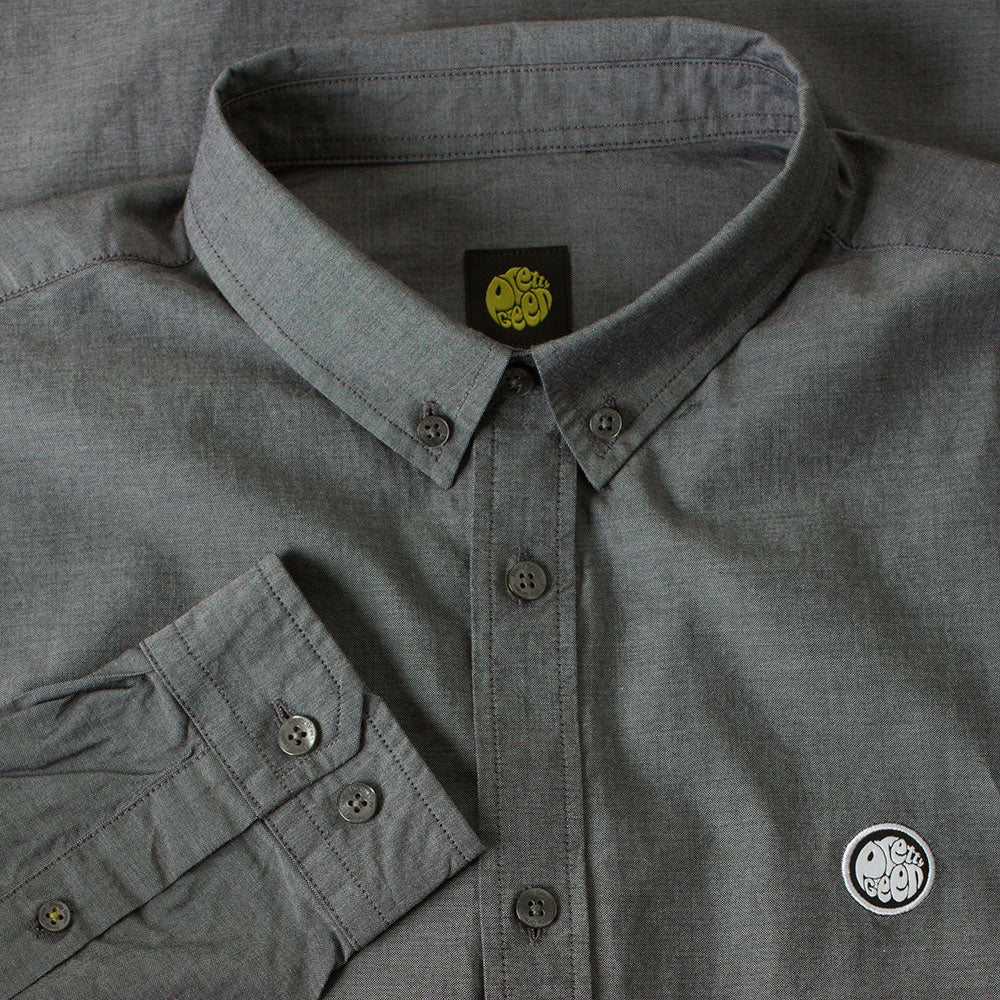 Pretty Green Oldbury Washed Black Shirt