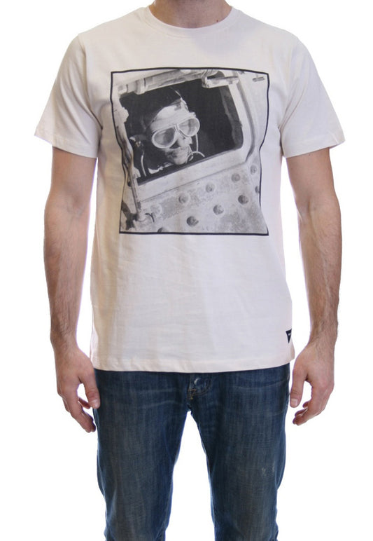 Realm & Empire Cecil Beaton Tank Driver T Shirt in Cream