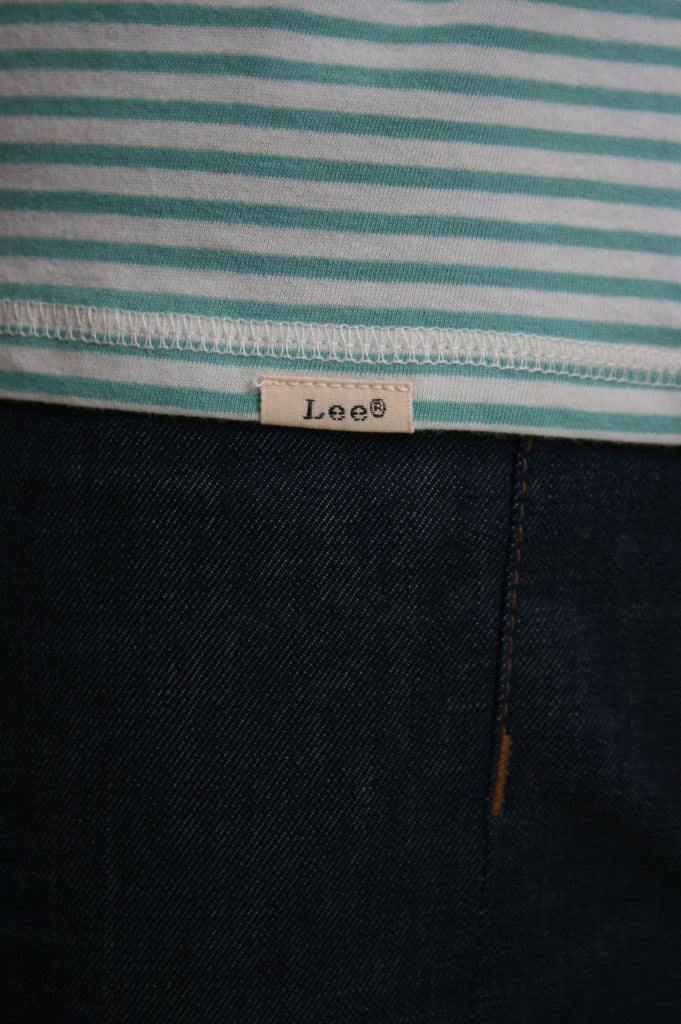 Lee Stripe Pocket in Dusty Turquoise
