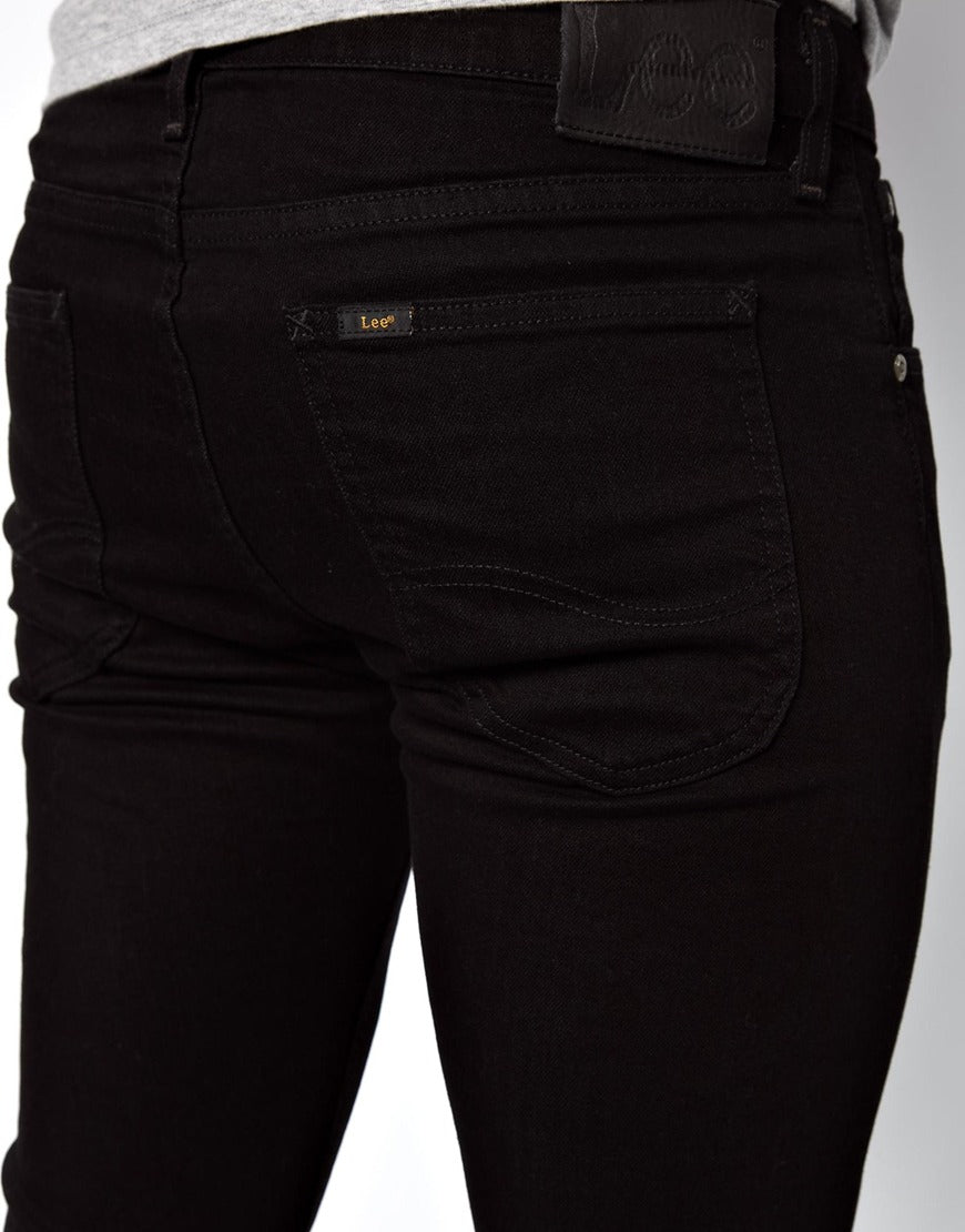 Lee Luke Slim Tapered Jeans in Clean Black Inocencia