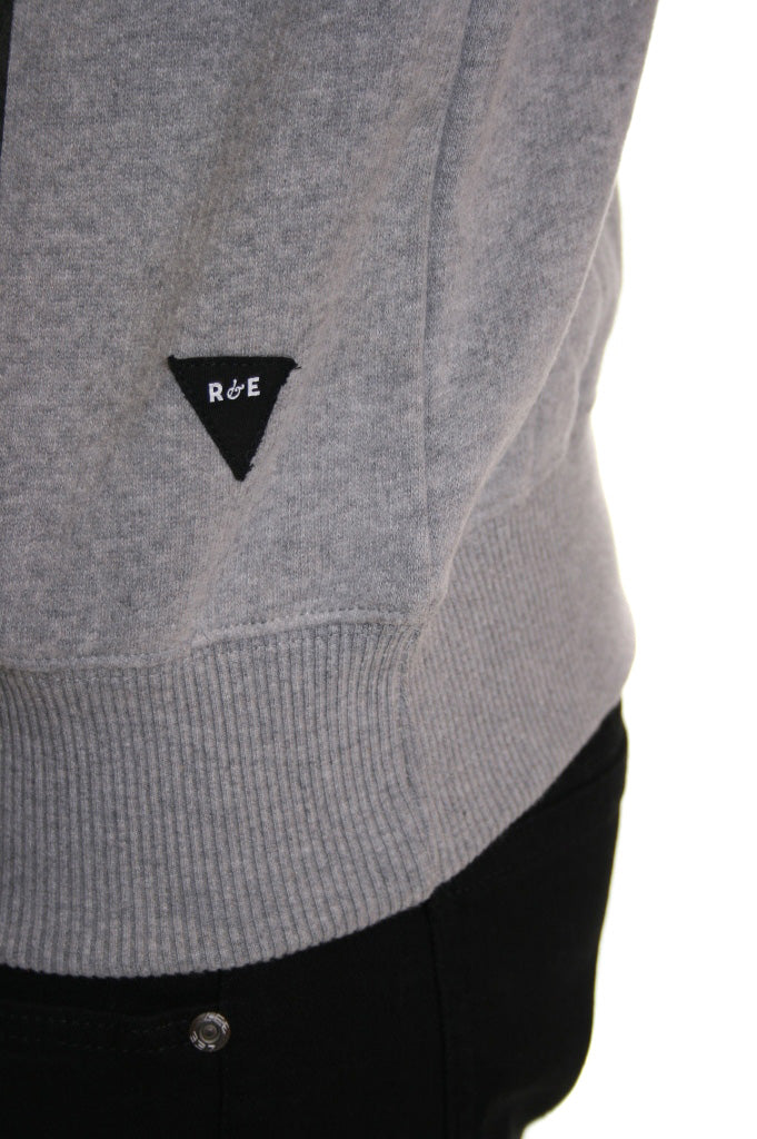 Realm & Empire Snowface Crew Sweat Jumper in Grey Marl