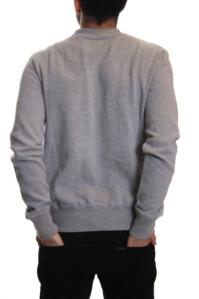 Realm & Empire Snowface Crew Sweat Jumper in Grey Marl