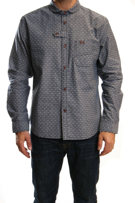 Marshall Artist Double Pocket Shirt in Dark Indigo