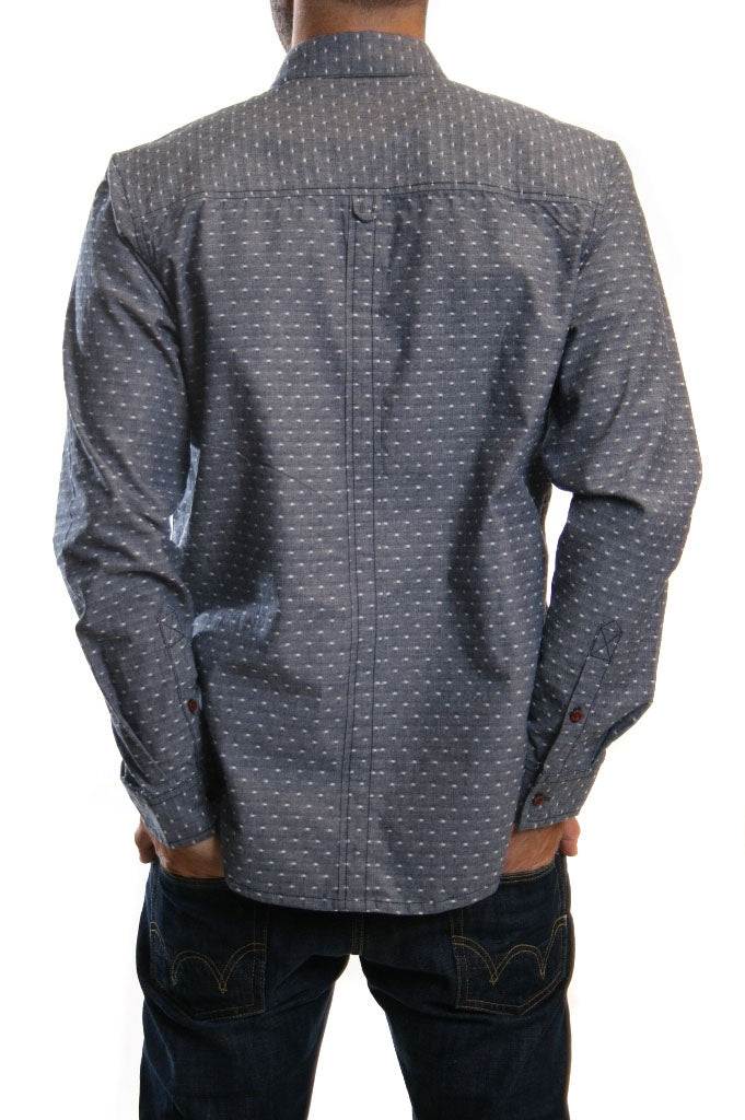 Marshall Artist Double Pocket Shirt in Dark Indigo