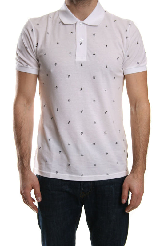 Carhartt Economy All Over Print Polo in White
