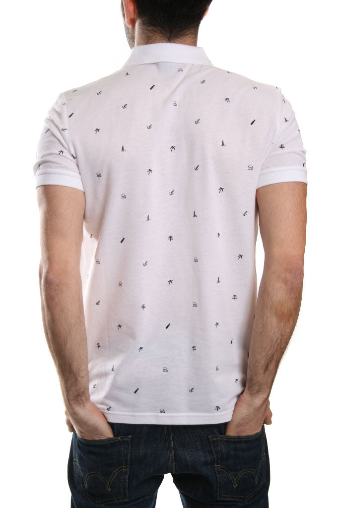 Carhartt Economy All Over Print Polo in White