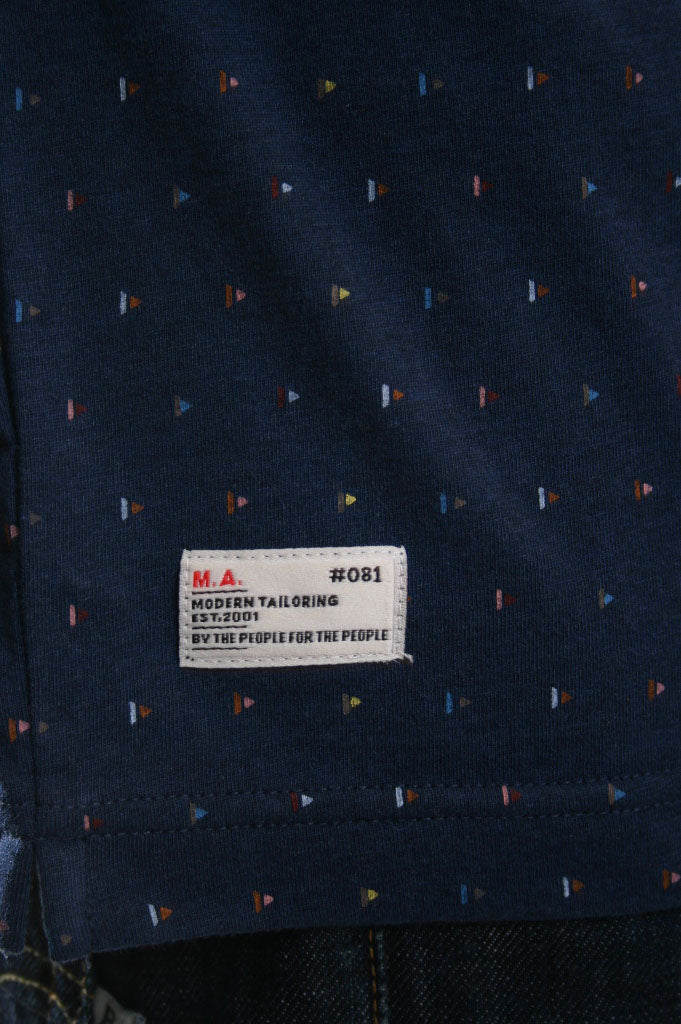 Marshall Artist Flagship Print T Shirt in Navy