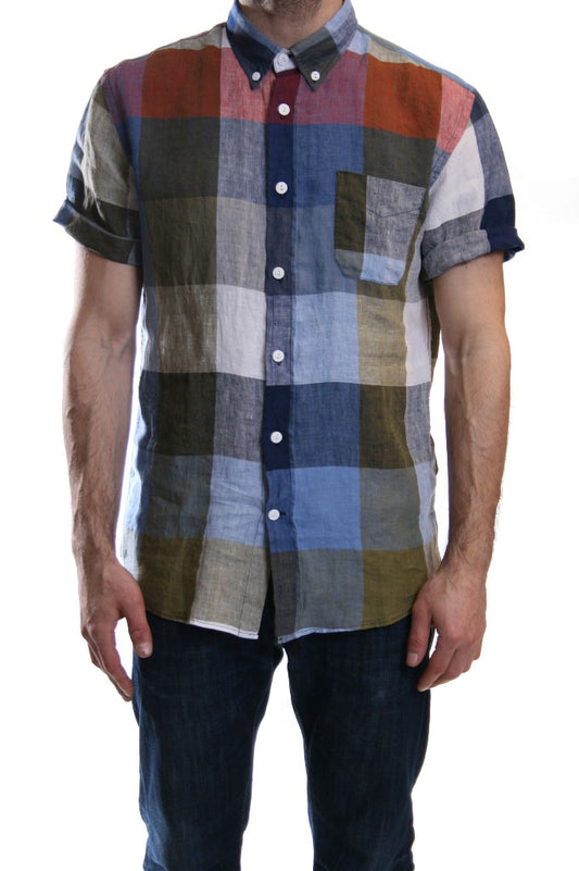 Edwin Multi Colour Block Check Shirt