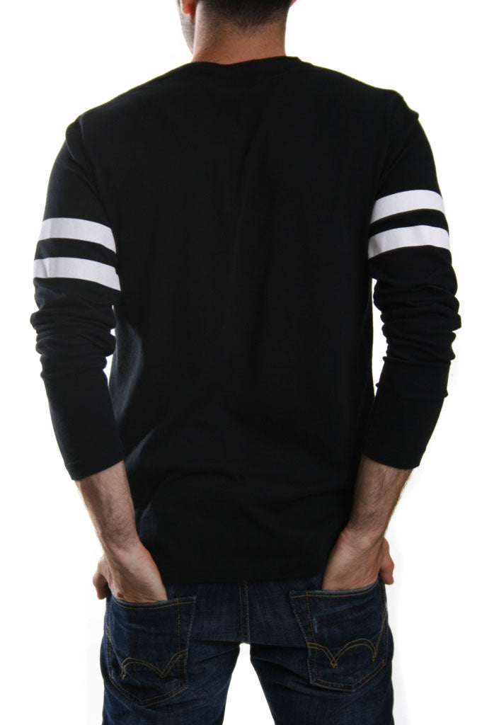 Edwin 55 Long Sleeve Cotton Jersey Tee in Black