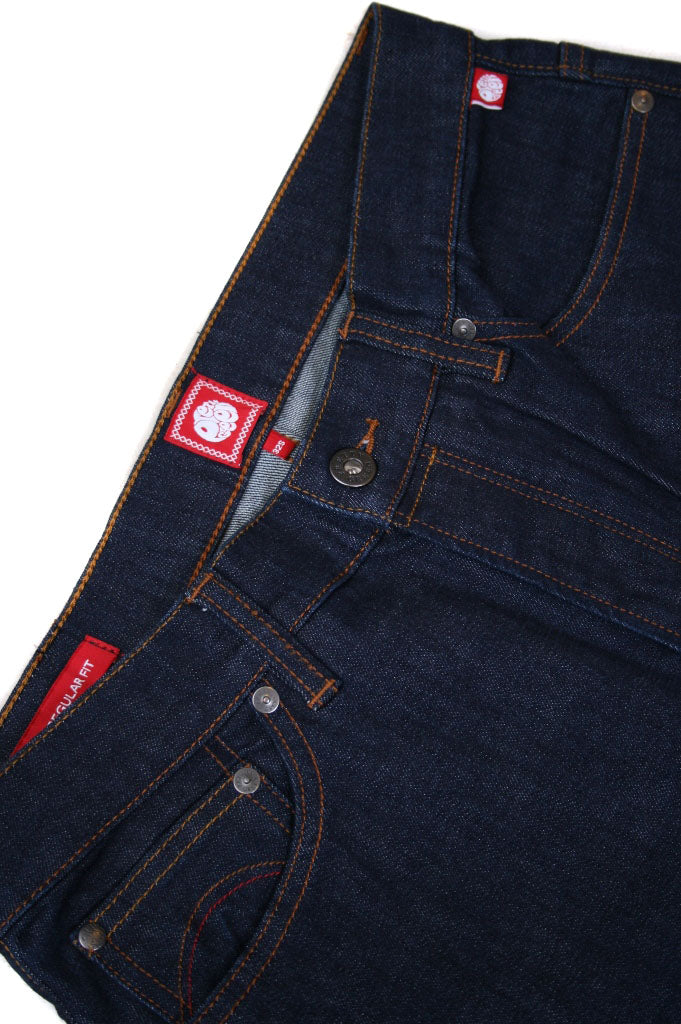 Pretty Green Straight Cut Burnage Rinse Wash Jeans