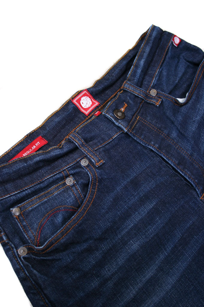 Pretty Green Straight Cut Burnage 6 Month Wash Jeans