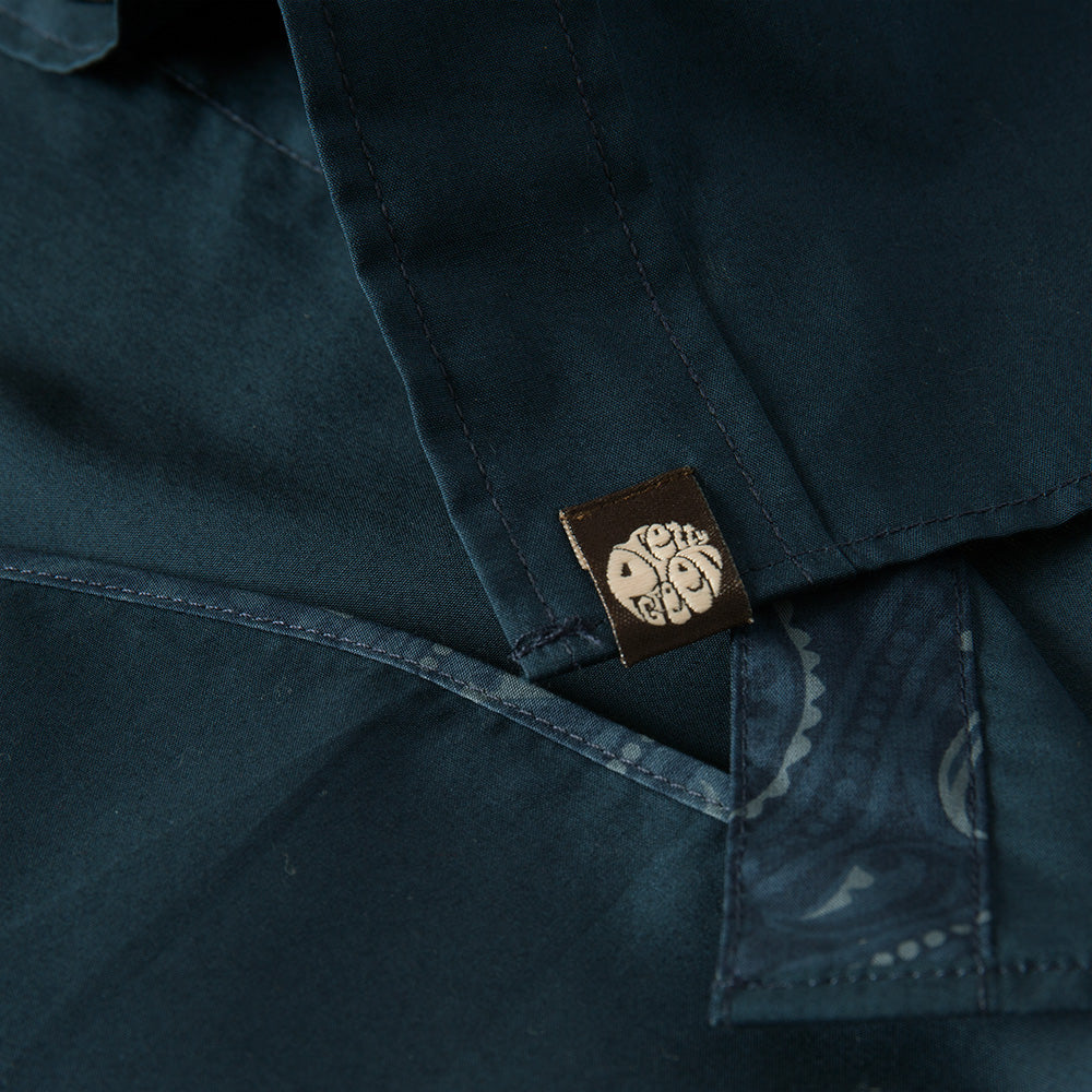 Pretty Green Paisley Pocket Shirt in Navy