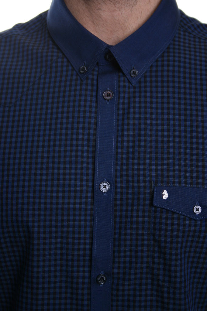 Luke 1977 Jan The Man Check Shirt in Lux Blue