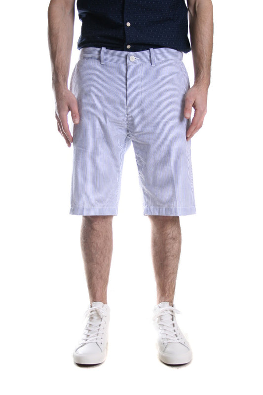 Edwin French Stripe Rail Shorts