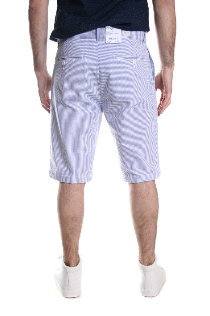 Edwin French Stripe Rail Shorts – Inocencia